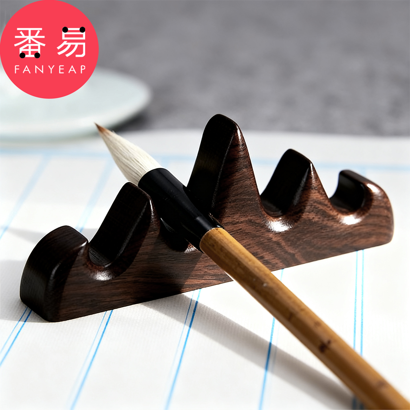 毛笔架C1pn088-毛笔笔搁笔山创意笔架笔托书法用具文房四宝摆件