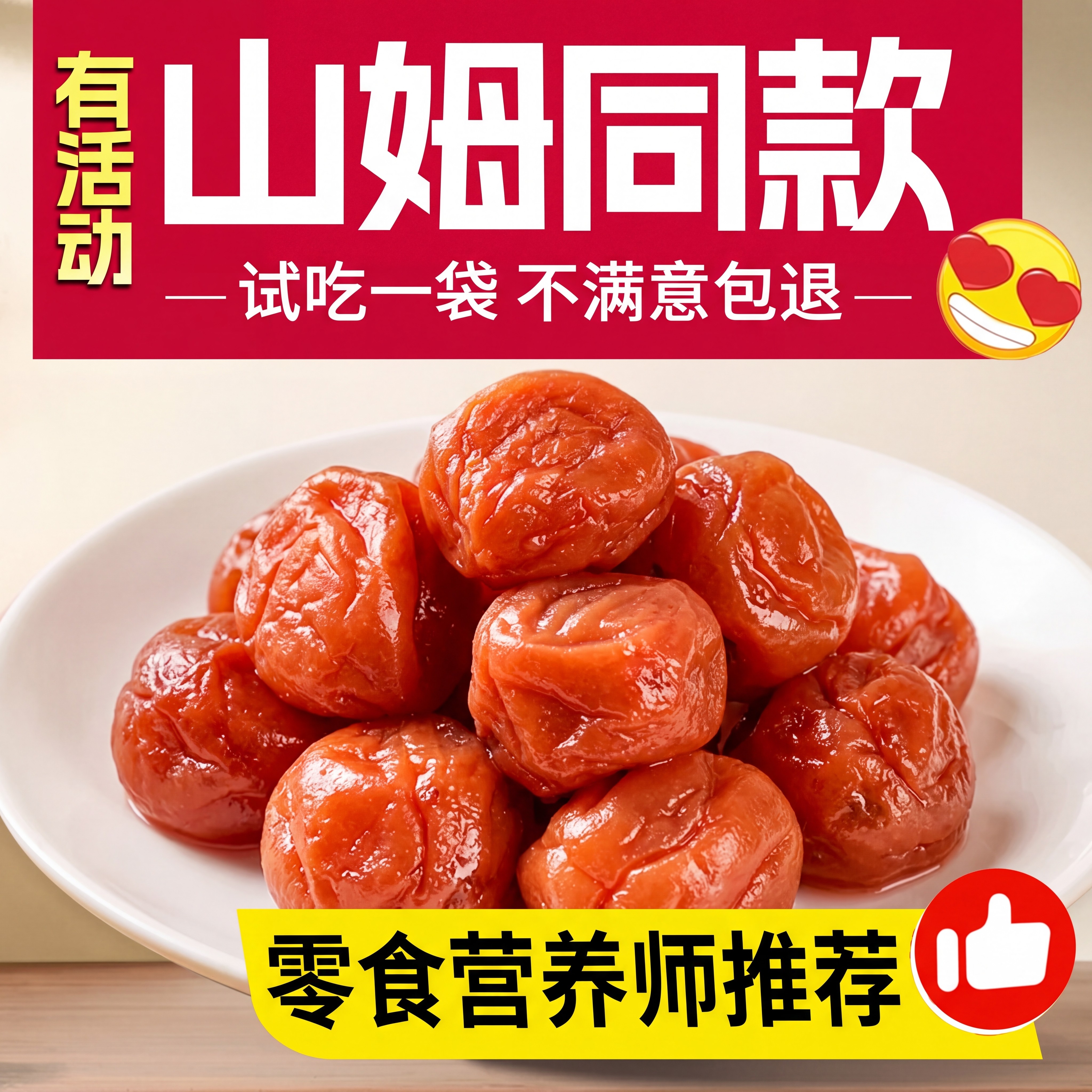 日式调味梅紫苏梅盐渍梅子日本料理深夜食堂拌饭梅干肉饭团泡饭04