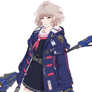 翼狐ps教程日韩风角色插画少女装甲战士赛博朋克绘画教学视频课程