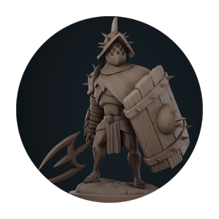 Blender教程风格化战士角色雕刻基础模型绑定 流程教学视频课程