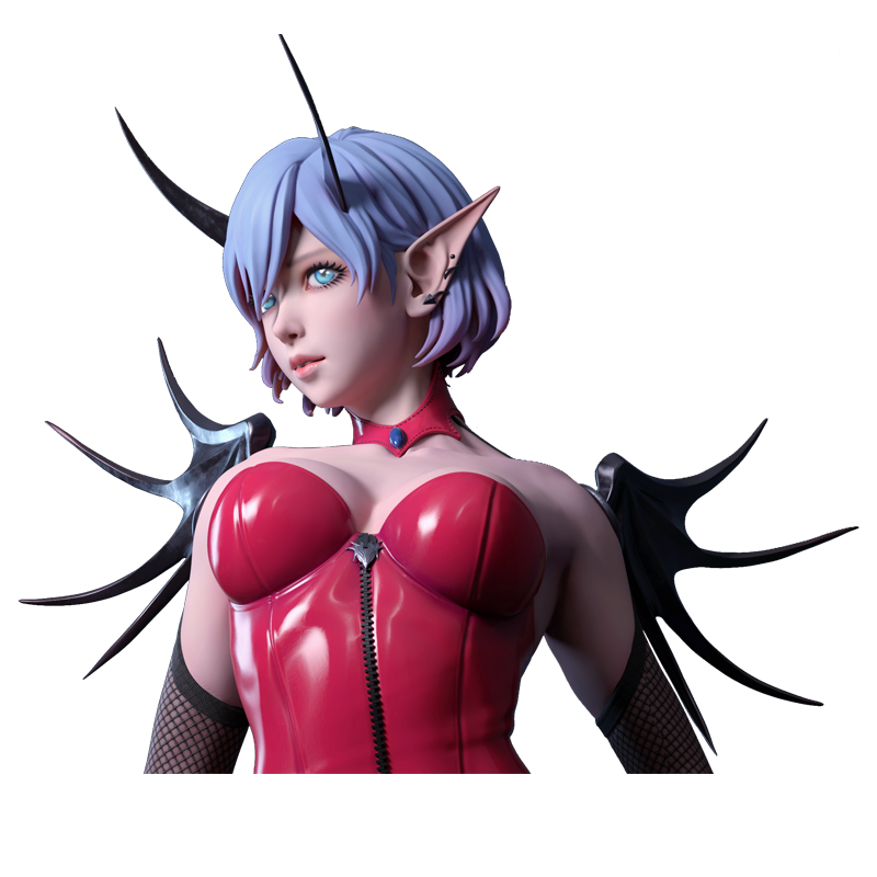 Maya/ZBrush教程红色妖姬二次元女性手办制作全流程教学视频课程