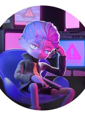 C4D/ZBrush教程人物原创卡通角色ZB基础案例OC渲染教学视频课程