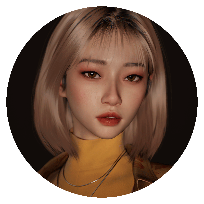 UE5教程数字人流程教学韩式金发美型Zbrush角色xgen毛发视频课程