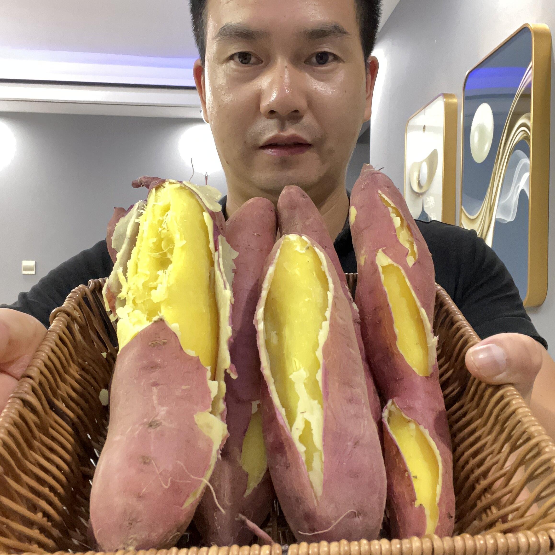 新鲜陕西沙土地瓜粗粮黄干面爆皮