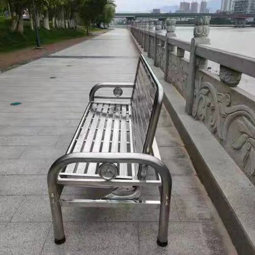 休闲床排椅长椅凳两用躺椅可坐可躺不锈钢沙发餐椅不锈钢折叠