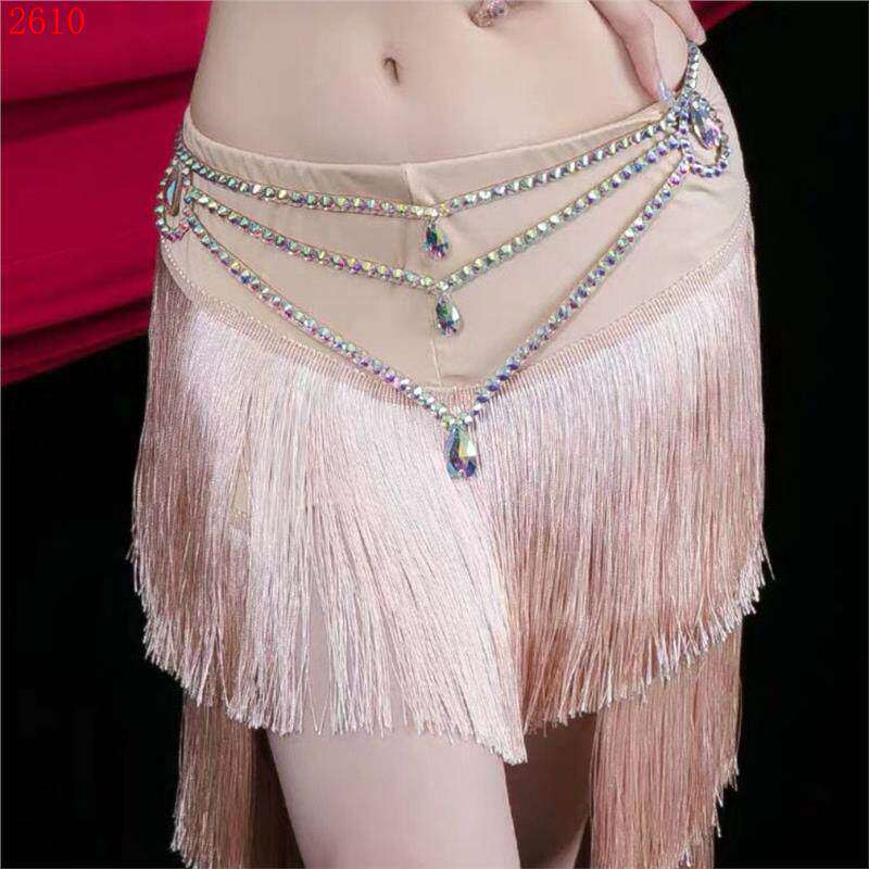 2022新款肚皮舞腰链多用途层次手工钻链舞蹈表演搭配配饰肚脐钻链