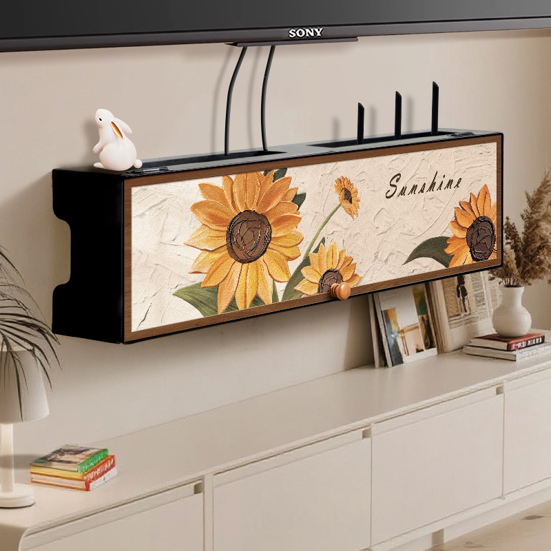 免打孔wifi路由器收纳盒