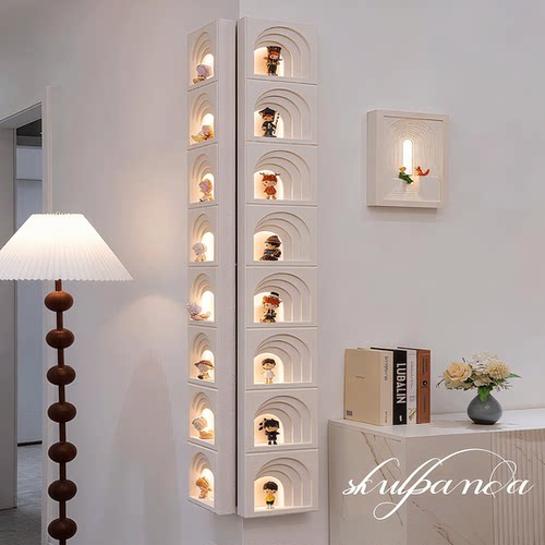 拉布布盲盒转角收纳展示架