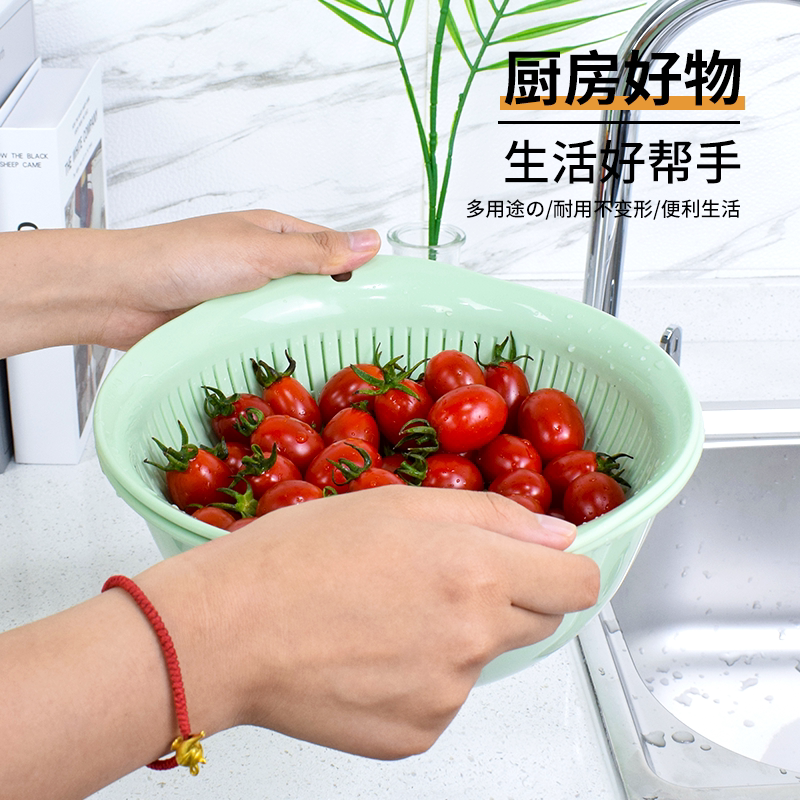 ASVEL沥水篮银离子抗菌日式