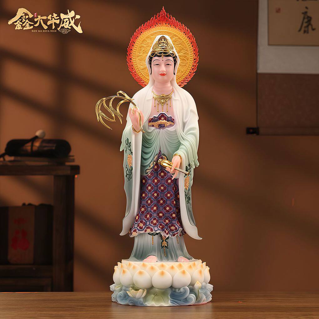 汉白玉观世音菩萨神像寺