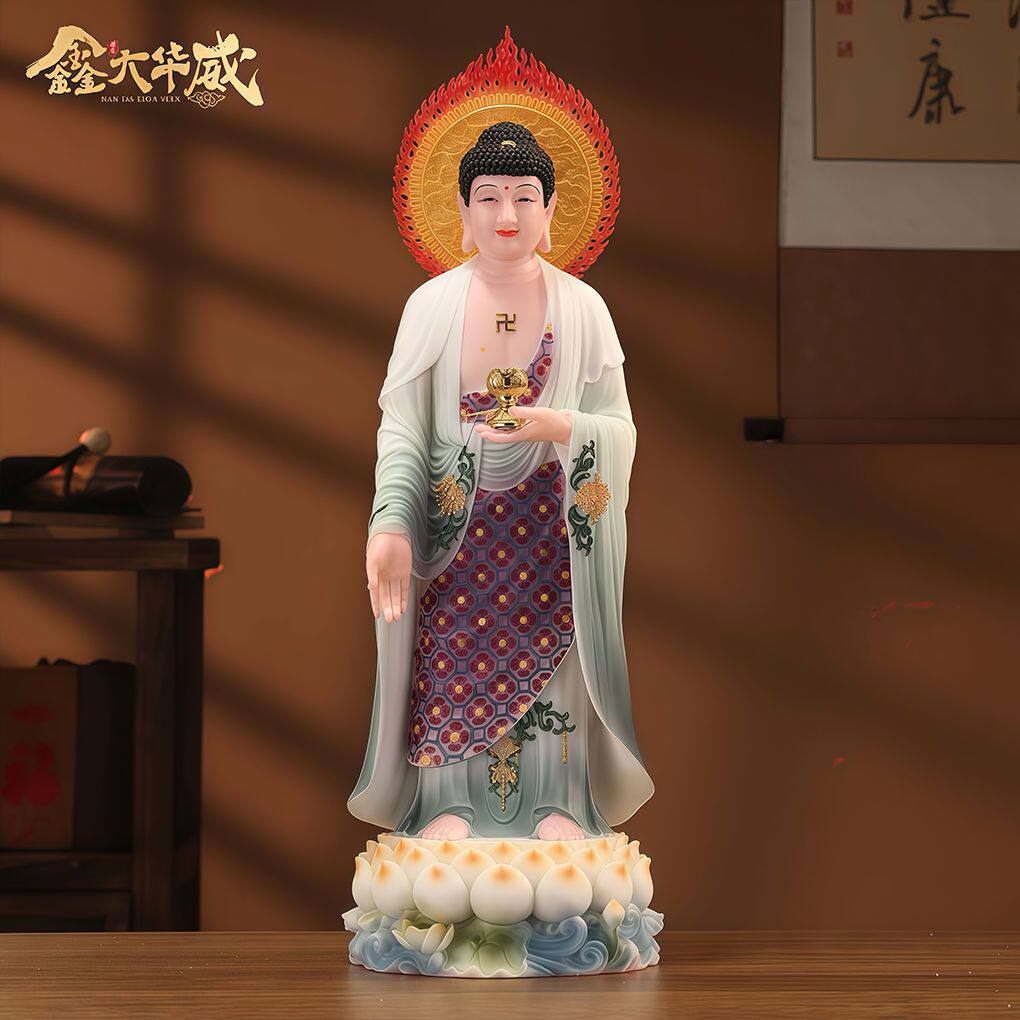 汉白玉释迦牟尼佛阿弥陀