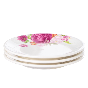 粉黛佳人餐具景德镇陶瓷米饭碗防烫手面碗深菜盘西餐平盘汤碗小勺