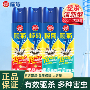 榄菊杀虫气雾剂大瓶喷雾剂非无味家用灭蟑螂蚂蚁室内灭虫蚊苍蝇药