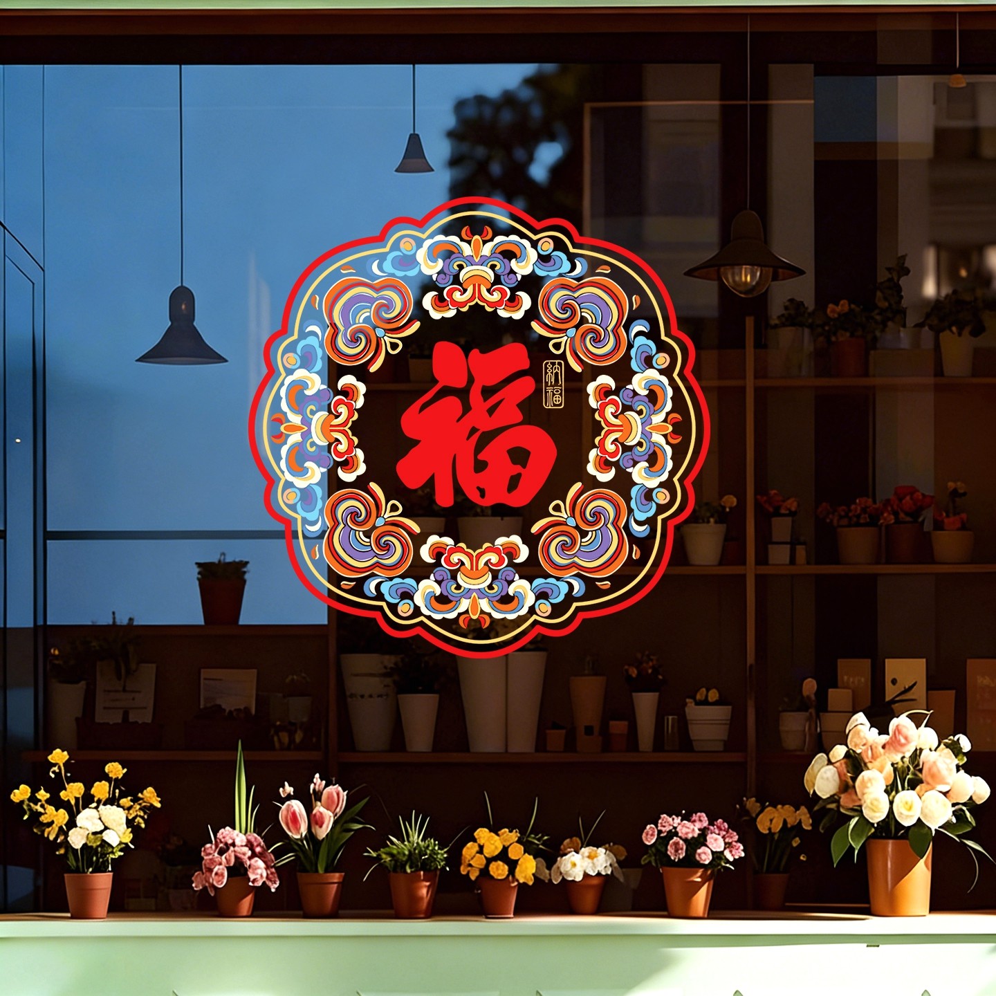 春节静电窗花门贴福字店铺橱窗新年装饰布置中国风玻璃贴纸2026,节庆用品/礼品,福字/窗花/窗贴,淘宝优惠券,粉丝福利购,淘宝优惠卷