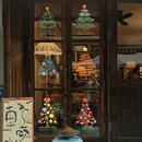 圣诞树贴纸静电贴窗贴2026圣诞玻璃贴店铺橱窗场景布置圣诞节装 饰