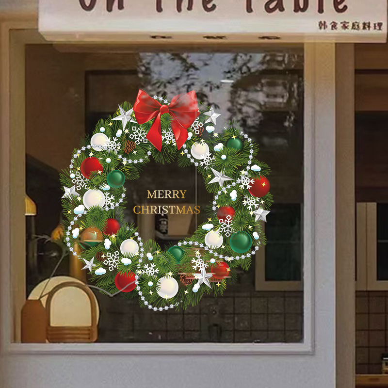 圣诞节橱窗微倾佳人2024新款