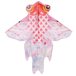 飞舞2026年新款网红中国风荷花桃花金鱼情侣风筝微风易飞大人专用