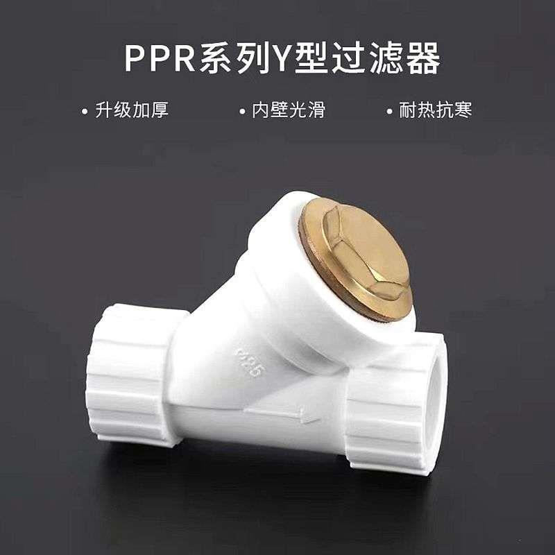 PPR过滤器Y型大体20 25 32 过滤水管接头配件4分6分40 50 63加厚