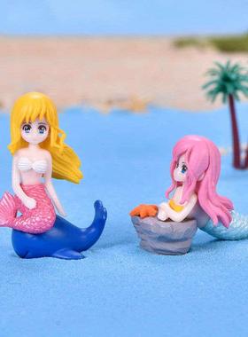 迷你可爱动物小摆件微景观多肉盆景海洋鱼缸造景diy装饰材料玩偶