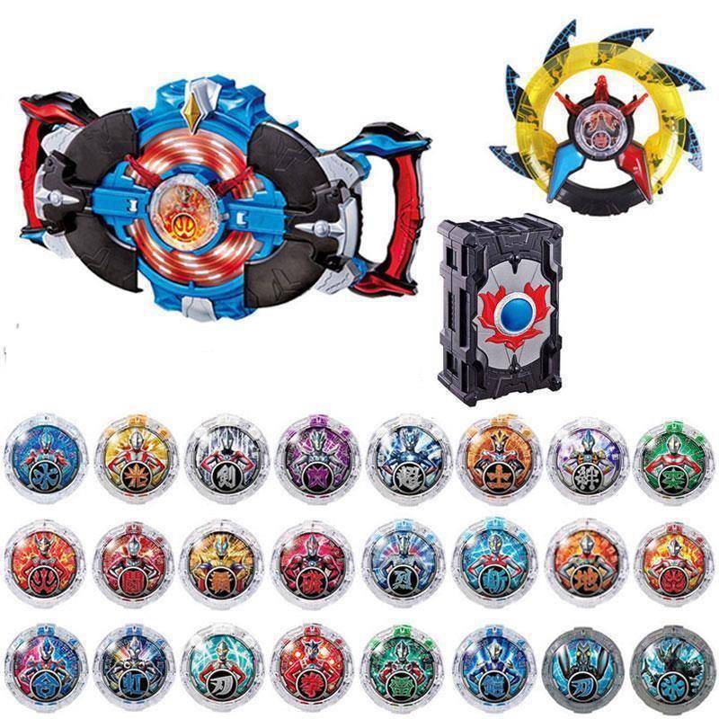 罗布奥特曼变身器水晶玩具正版萝卜回旋闪光头镖光轮罗索布鲁套装