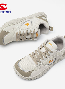 HOBIBEAR男鞋2025新款秋冬女性运动休闲鞋男士百搭网面宽楦鞋女鞋