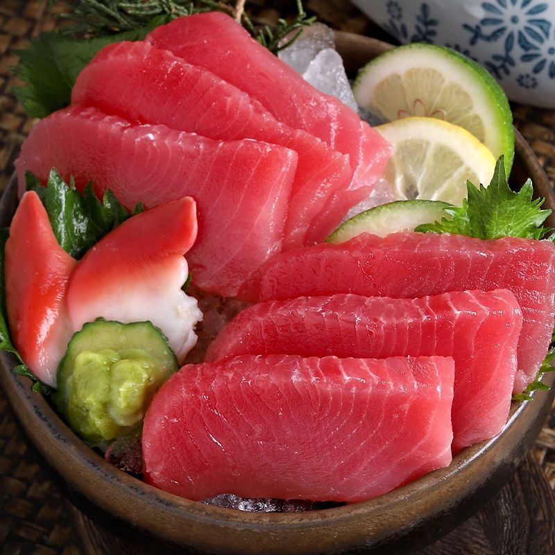 5斤 金枪鱼刺身新鲜大目金枪鱼肉海鲜水产日料寿司鱼片中段500g