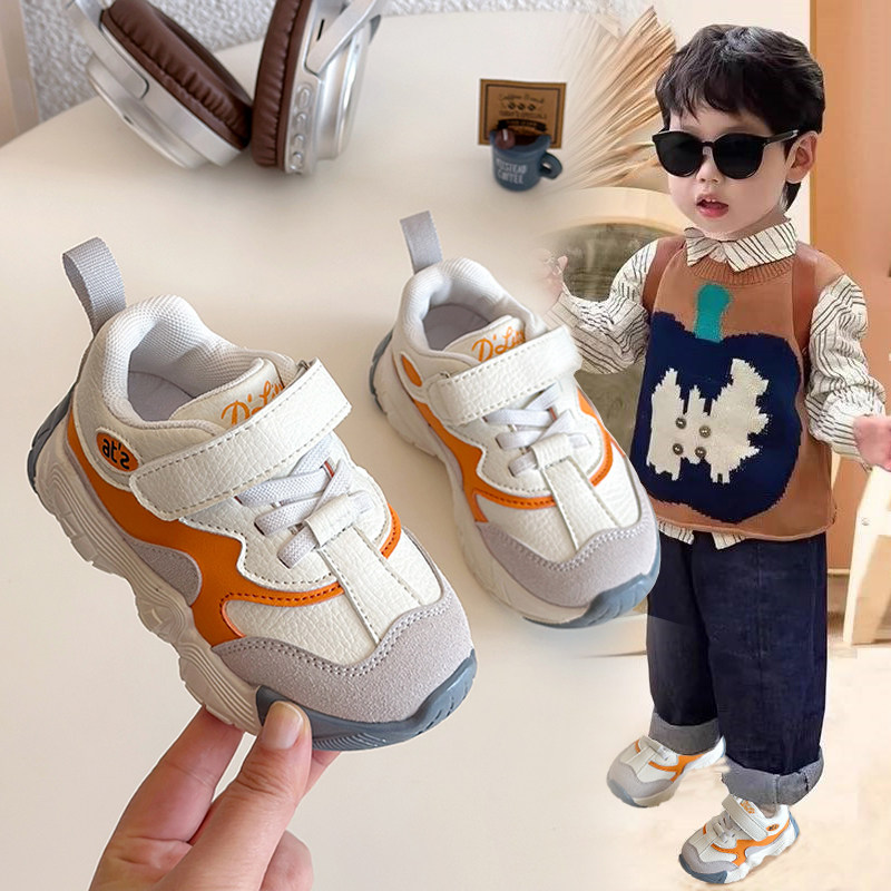 男童鞋子秋冬加绒儿童运动鞋棉鞋