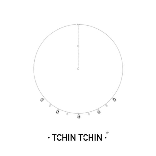TCHINTCHIN天然水晶郁金香项链