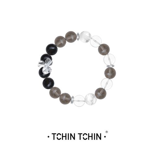 TCHINTCHIN 「幸运三叶草」水晶银手串