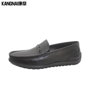 康奈男鞋专柜同款头层牛皮透气商务舒适休闲乐福豆豆皮鞋11131073