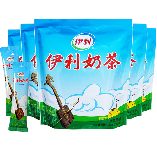 共5袋伊利奶茶粉咸味内蒙古特产含砖茶粉红茶粉咸味速溶袋装早餐