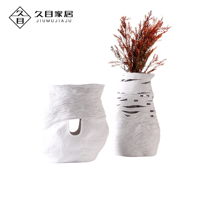 极简现代波浪镂空创意陶瓷房间
