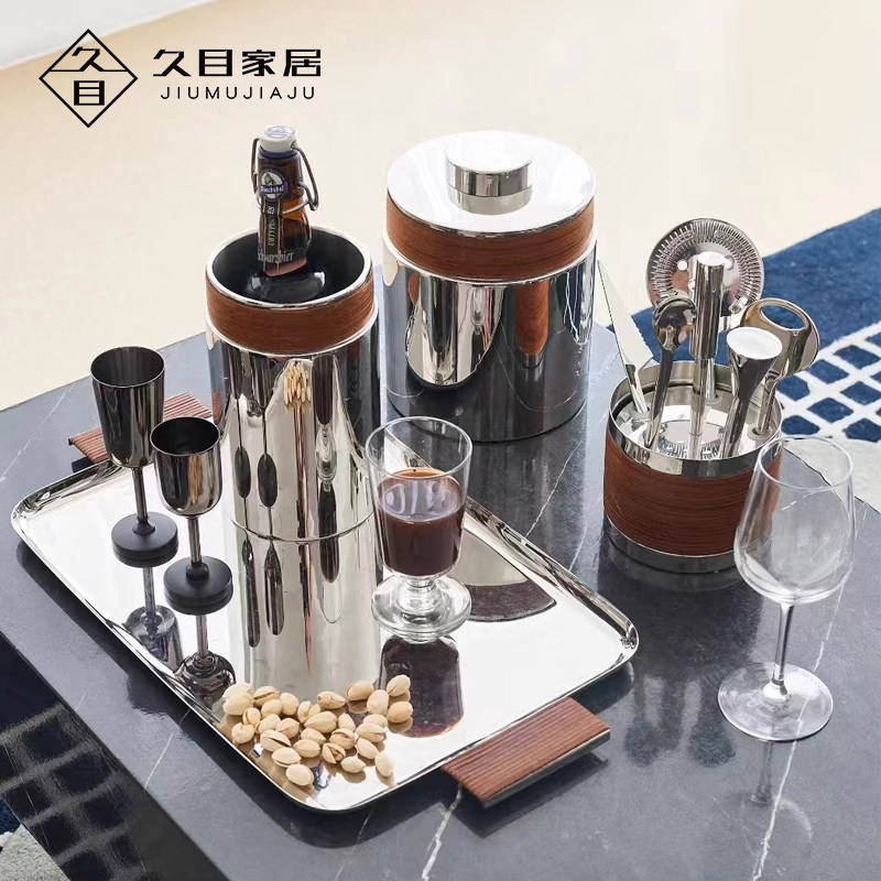 银色酒具套装餐厅酒具不锈钢简约