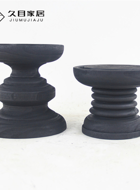 碳化黑色托盘桌面摆盘实木茶盘