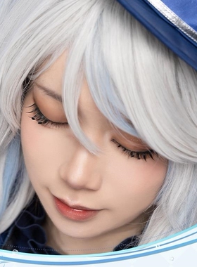三分妄想原神cos芙宁娜芙卡洛斯cosplay仿真假睫毛加密款水神睫毛