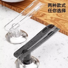 锅盖把手防烫收纳固定汤勺锅铲筷子卡槽固定器塑料防烫家用厨房