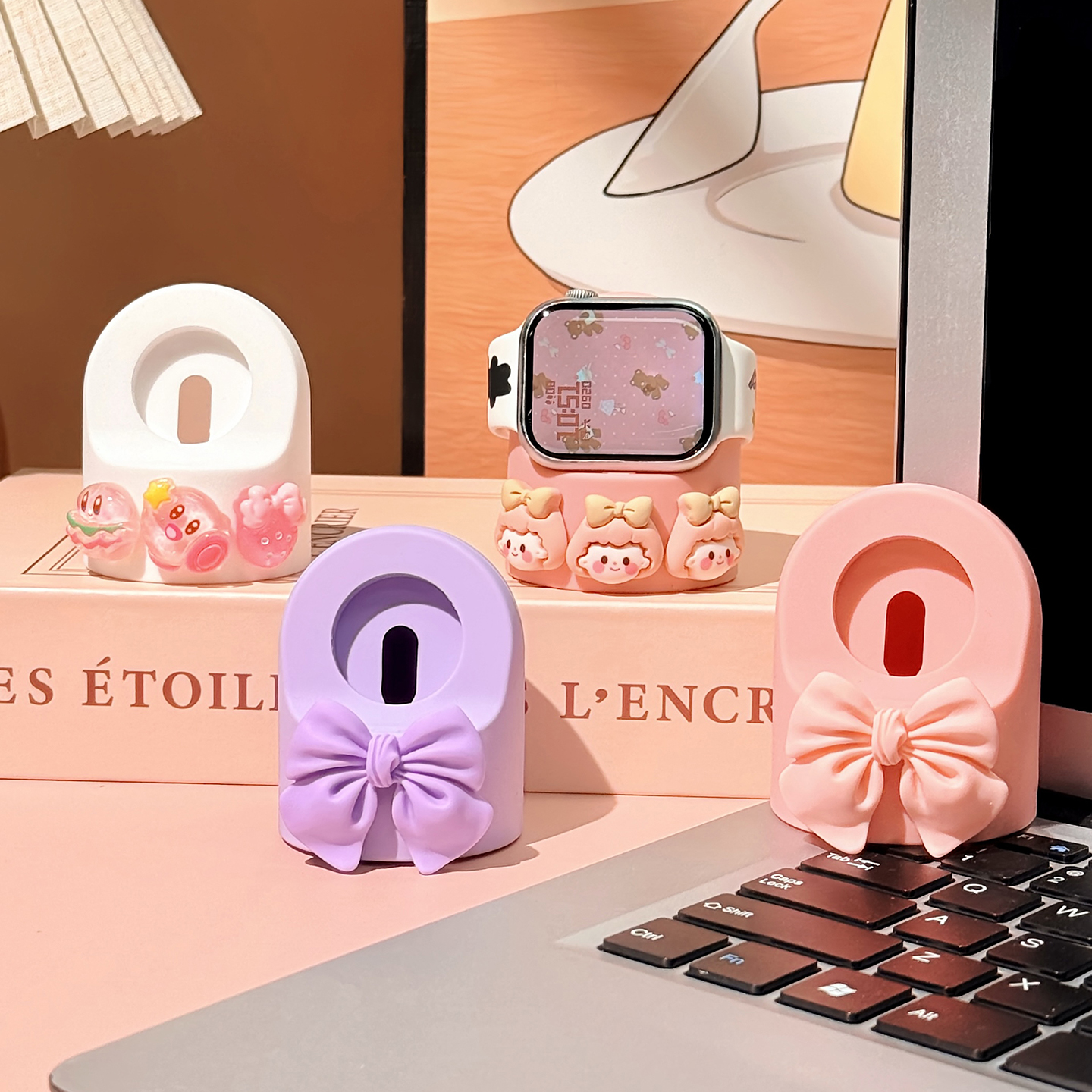 适用iwatch苹果手表支架ultra可爱applewatch充电底座/座/器s10