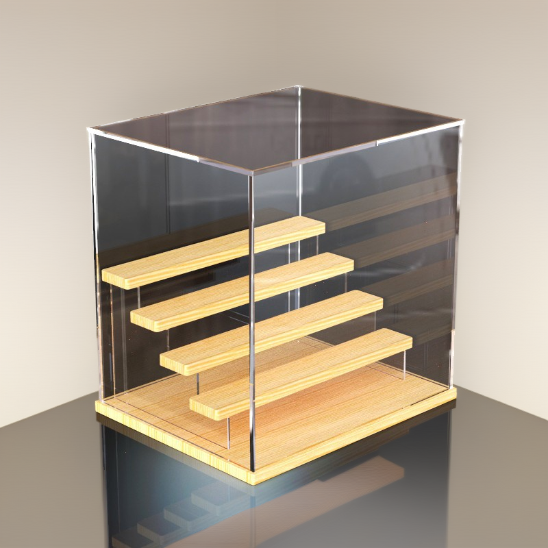 乐高泡泡玛特盲盒收纳娃娃模型防尘罩收纳盒子亚克力透明展示盒