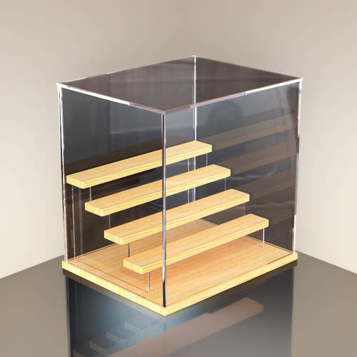 乐高泡泡玛特盲盒收纳娃娃模型防尘罩收纳盒子亚克力透明展示盒