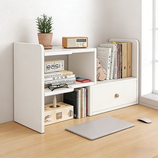 桌面置物架桌上书架学生家用书桌收纳多层转角小柜子办公室工位架
