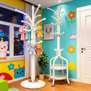 欧式铁艺落地衣帽架卧室简约现代单杆易加厚加粗挂衣架