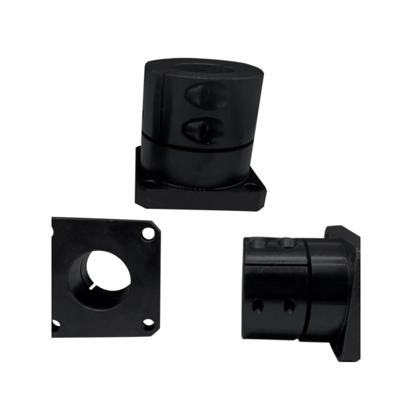 导向轴支座钢开口型方法兰光轴固定座法兰型STHWSB 加长型STHWSBL