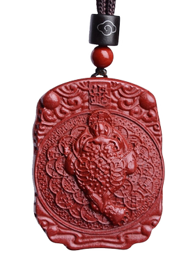 保真正品朱砂三脚三足金蟾吊坠女款项链男蟾蜍挂件本命年招财饰品