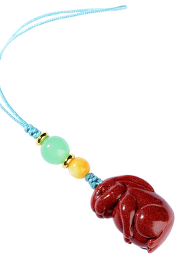 朱砂汽车钥匙扣挂件兔子精致男女