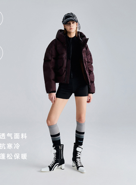 D.MARTINA QUEEN奥感N系列短款鹅绒服女蓄热防风抗寒高蓬鹅绒保暖