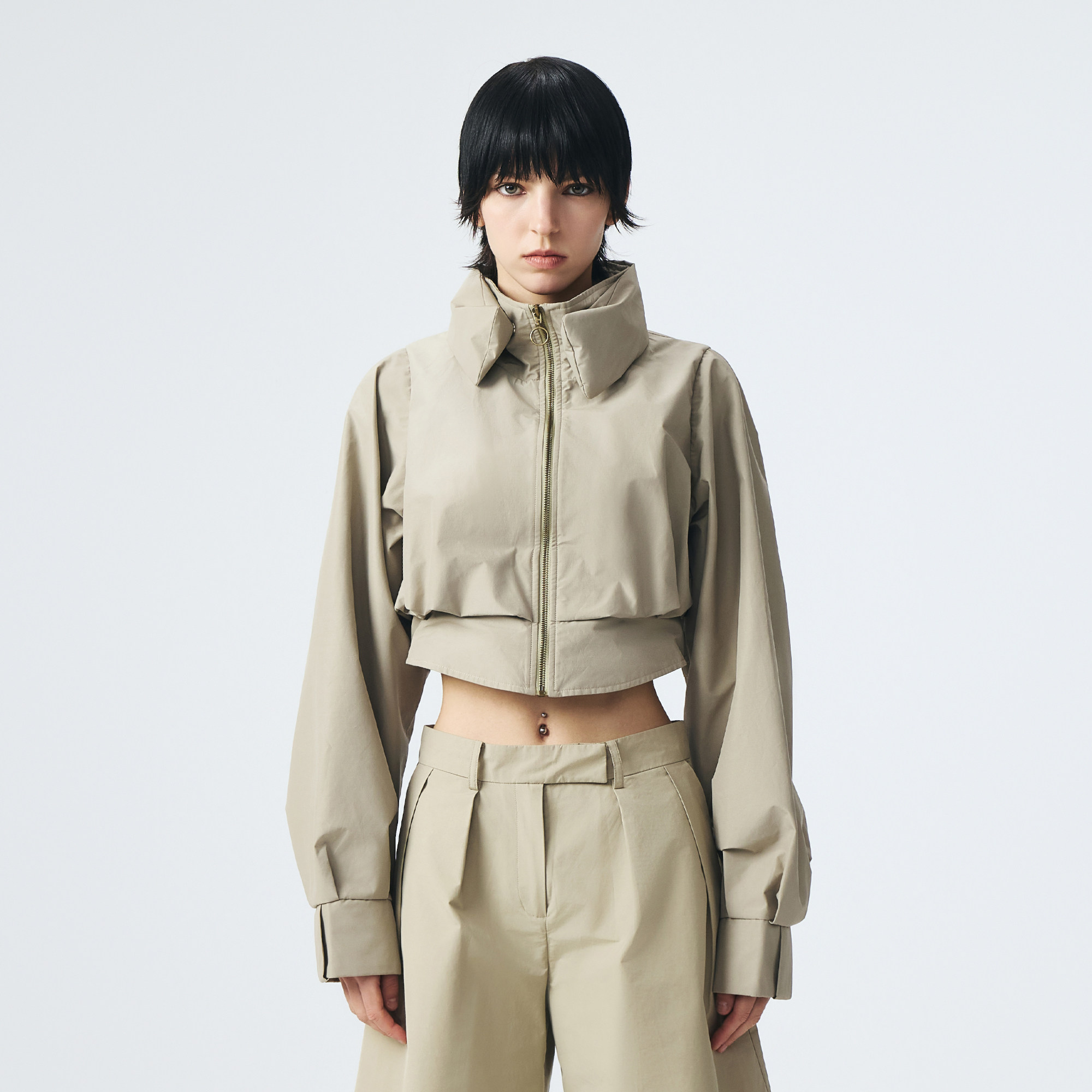 D.MARTINAQUEEN运动风短款外套