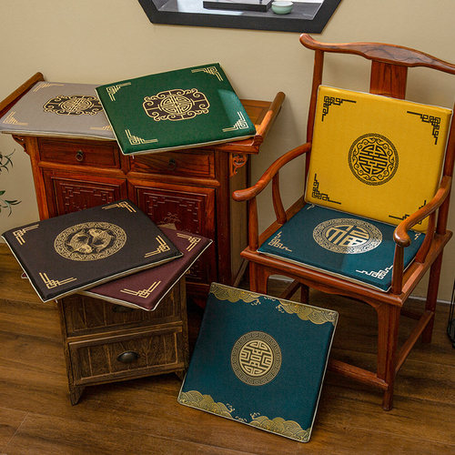 棉麻面料  中式数码印花  高密度海绵