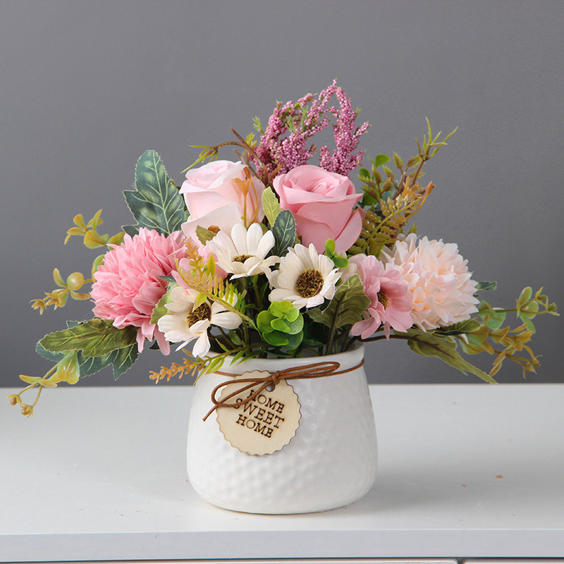 北欧仿真花装饰花摆件客厅办公桌假花摆设餐桌玄关电视柜装饰花艺