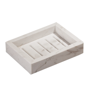 天然大理石肥皂盒洗手台沥水皂托架高级轻奢家用酒店香皂碟收纳盒