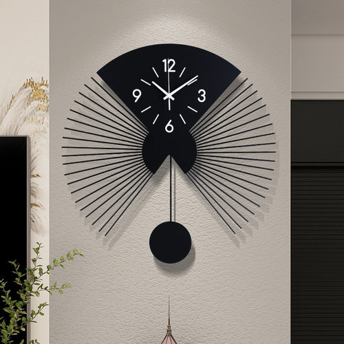钟表挂钟客厅家用电视背景墙装饰现代简约时钟时尚创意大气石英钟